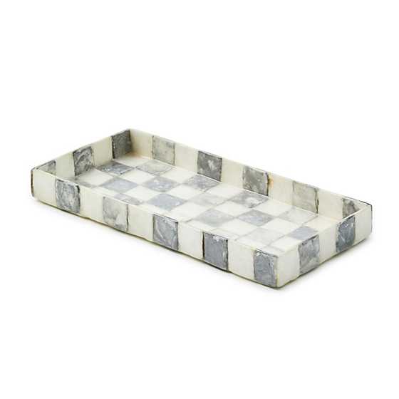 MacKenzie-Childs Unclassified Sterling Check Capiz Vanity Tray