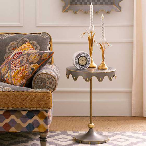 MacKenzie-Childs Unclassified Sterling Check Flicker Dinner Candles, Set of 2