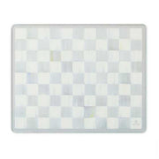 MacKenzie-Childs Unclassified Sterling Check Glass Cutting Board, Set of 2