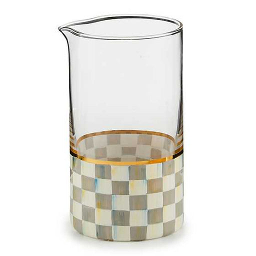 MacKenzie-Childs Unclassified Sterling Check Mixing Glass