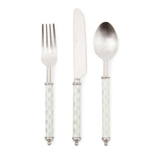 MacKenzie-Childs Unclassified Sterling Check Supper Club 3-Piece Place Setting