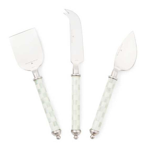 MacKenzie-Childs Unclassified Sterling Check Supper Club Cheese Knife Set