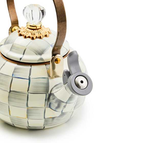MacKenzie-Childs Unclassified Sterling Check Whistling Tea Kettle