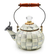 MacKenzie-Childs Unclassified Sterling Check Whistling Tea Kettle