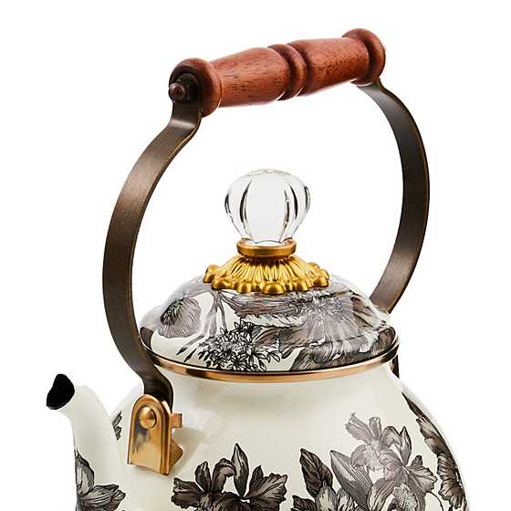 MacKenzie-Childs Unclassified Sterling English Garden 2 Quart Tea Kettle