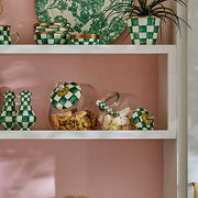 MacKenzie-Childs Unclassified Sweets Jar with Emerald Check Lid