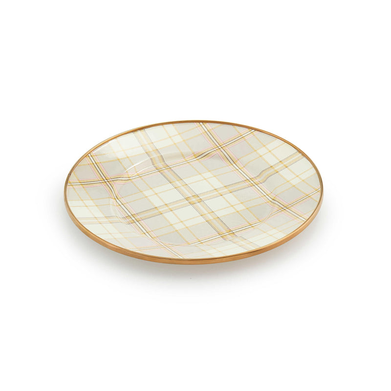 MacKenzie-Childs Unclassified Tartan Latte Salad Plate