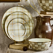 MacKenzie-Childs Unclassified Tartan Latte Salad Plate