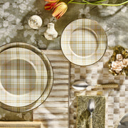 MacKenzie-Childs Unclassified Tartan Latte Salad Plate