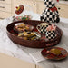 MacKenzie-Childs Unclassified Tartan Red Rattan Party Serving Tray