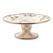 MacKenzie-Childs Unclassified Wildflowers Pink Mini Pedestal Platter