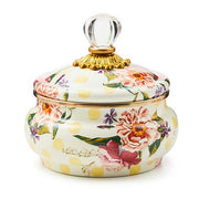 MacKenzie-Childs Unclassified Wildflowers Yellow Squashed Pot