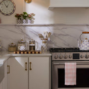 MacKenzie-Childs Utensil Holder Violet Check Utensil Holder