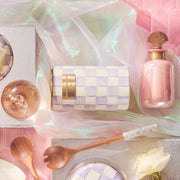 MacKenzie-Childs Utensil Holder Violet Check Utensil Holder