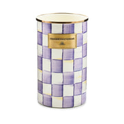 MacKenzie-Childs Utensil Holder Violet Check Utensil Holder