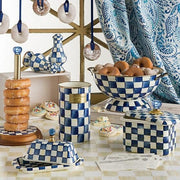 MacKenzie-Childs Utensil Holders Royal Check Utensil Holder