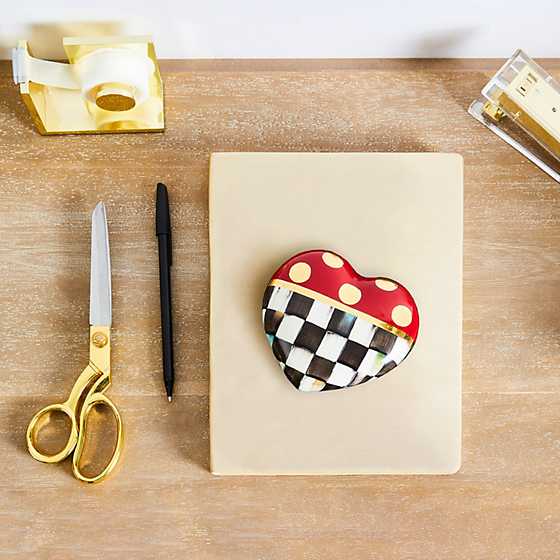 MacKenzie-Childs Valentine's Day Dotty Heart Ceramic Decor