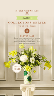 MacKenzie-Childs Vase Collectors Series: Vase Edition - Clover Vase