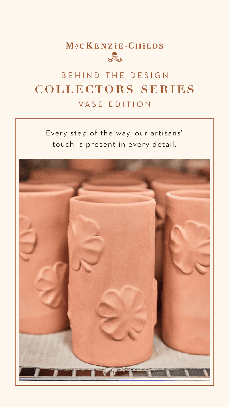 MacKenzie-Childs Vase Collectors Series: Vase Edition - Clover Vase
