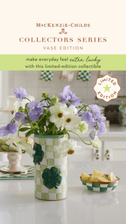 MacKenzie-Childs Vase Collectors Series: Vase Edition - Clover Vase