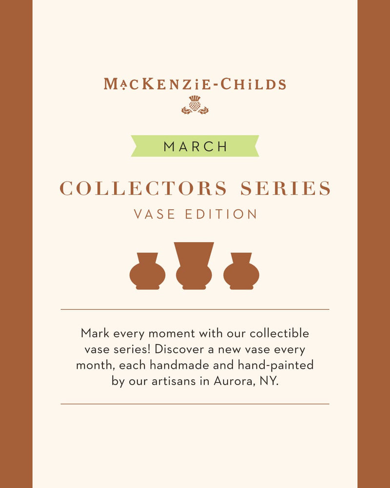 MacKenzie-Childs Vase Collectors Series: Vase Edition - Clover Vase