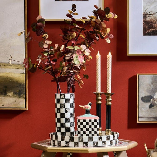 MacKenzie-Childs Vase MacKenzie-Childs Courtly Check Capiz Vase