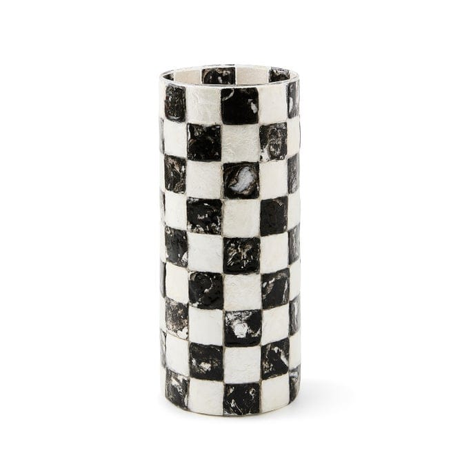 MacKenzie-Childs Vase MacKenzie-Childs Courtly Check Capiz Vase