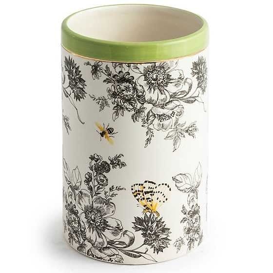 MacKenzie-Childs Vases Butterfly Toile Short Vase