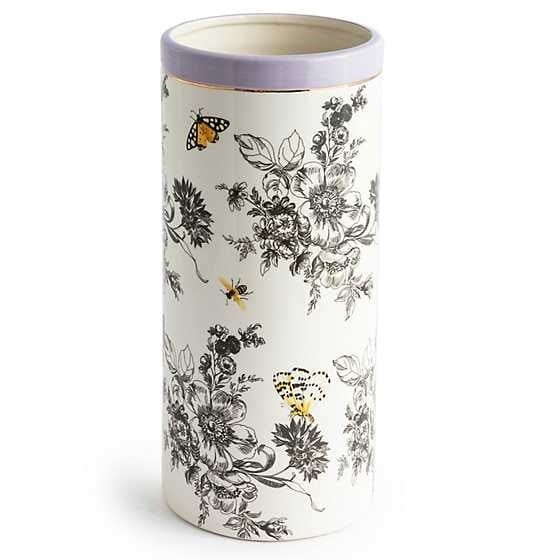 MacKenzie-Childs Vases Butterfly Toile Tall Vase