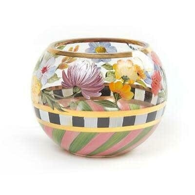 MacKenzie-Childs Vases Flower Market Glass Globe Vase - Small