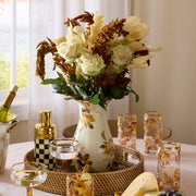 MacKenzie-Childs Vases Mackenzie-Childs  Wild Rose White Tall Vase