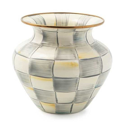 MacKenzie-Childs Vases Sterling Check Enamel Large Vase