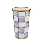 MacKenzie-Childs Violet Check 10 Ounce Tumbler