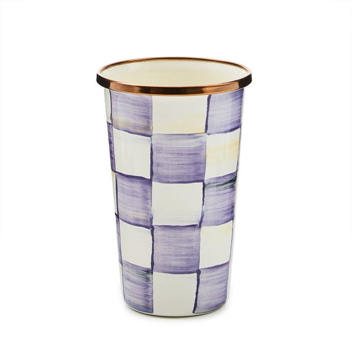 MacKenzie-Childs Violet Check 10 Ounce Tumbler