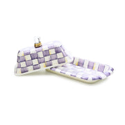 MacKenzie-Childs Violet Check Butter Box