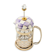 MacKenzie-Childs Violet Check French Press