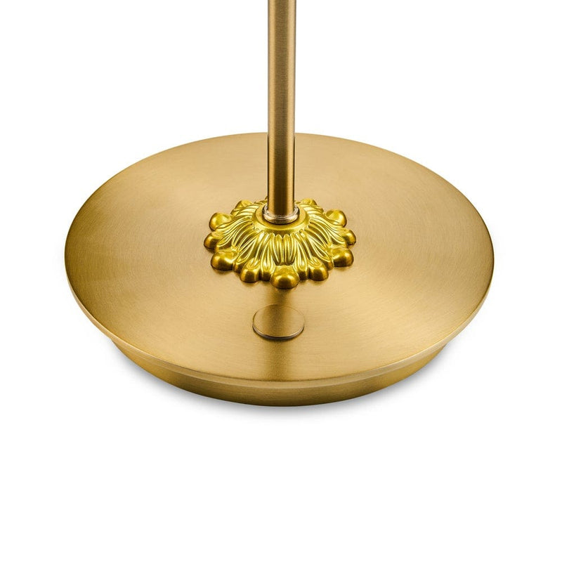 MacKenzie-Childs Violet Check LED Rechargeable Disk Table Lamp