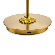 MacKenzie-Childs Violet Check LED Rechargeable Disk Table Lamp