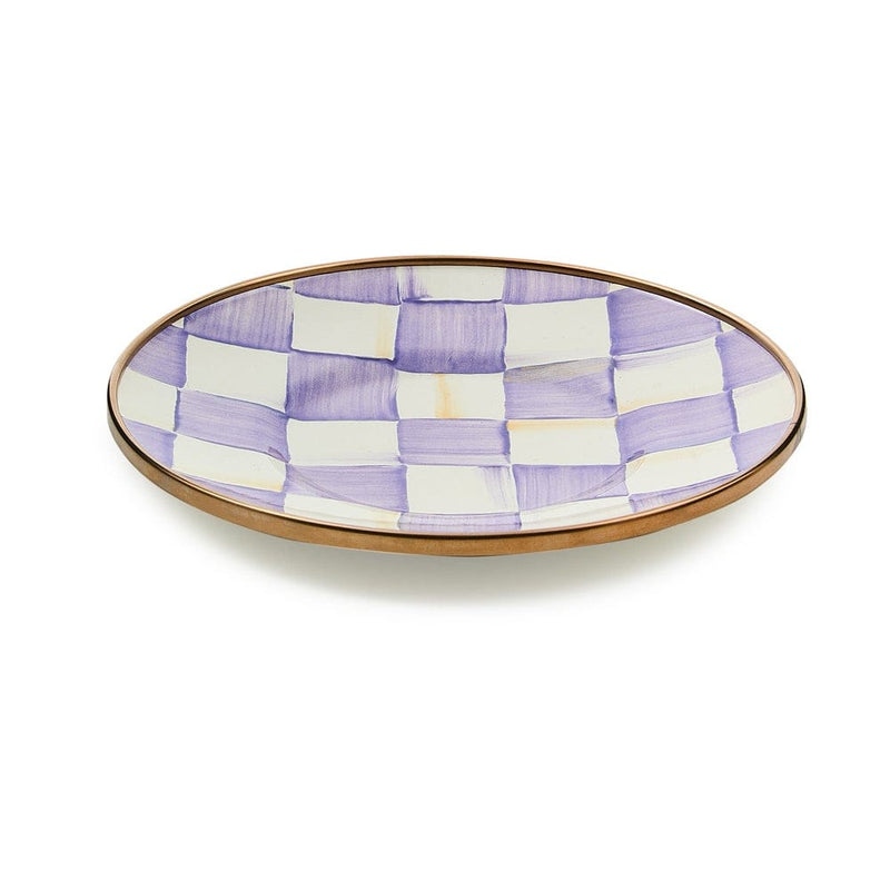MacKenzie-Childs Violet Check Saucer