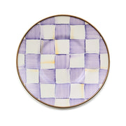 MacKenzie-Childs Violet Check Saucer