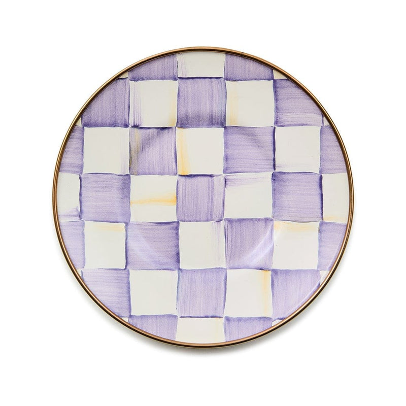 MacKenzie-Childs Violet Check Saucer