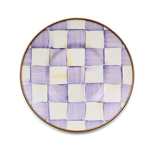 MacKenzie-Childs Violet Check Saucer
