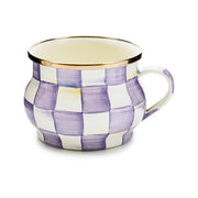 MacKenzie-Childs Violet Check Teacup
