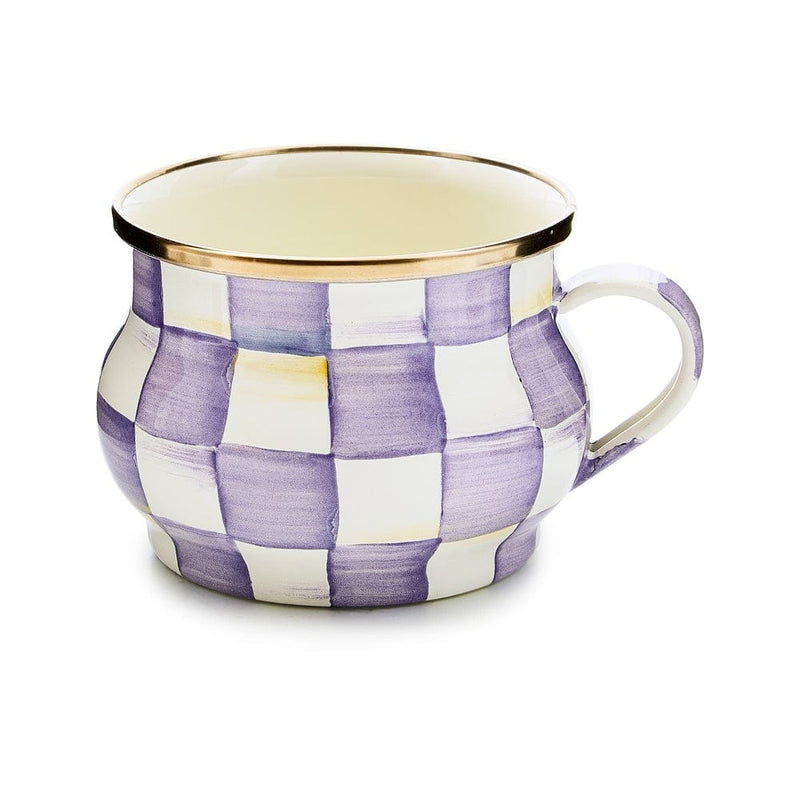 MacKenzie-Childs Violet Check Teacup