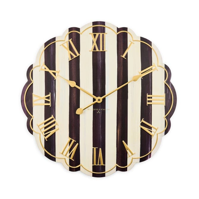 MacKenzie-Childs Wall Clocks Courtly Stripe Wall Clock