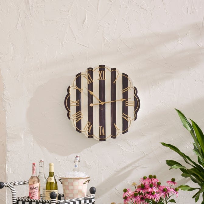MacKenzie-Childs Wall Clocks Courtly Stripe Wall Clock