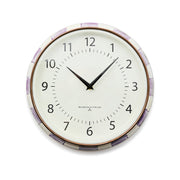 MacKenzie-Childs Wall Clocks Violet Check School Wall Clock