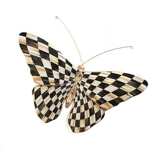 MacKenzie-Childs Wall Decor Courtly Check Butterfly Wall Decor