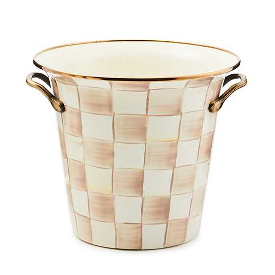 MacKenzie-Childs Wine Accessories Mocha Check Wine Cooler