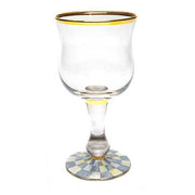 MacKenzie-Childs Wine Glasses Sterling Check Wine Glass
